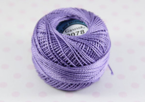 Пряжа Ирис 100% хлопок 10г 82м №0078 св.фиолетовый