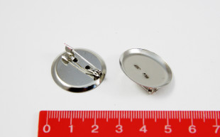 Заготовка для броши 2,4 см под никель