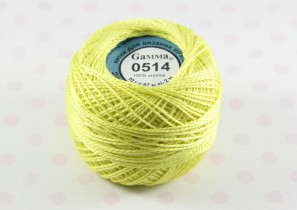 Пряжа Ирис 100% хлопок 10г 82м №0514 лимонный