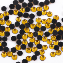 Страз клеевой " Zlatka" RS/ 144 SS10 2. 7 - 2. 9 мм акрил 144 шт в пакете с еврослотом 008 т. желтый ( topaz) 